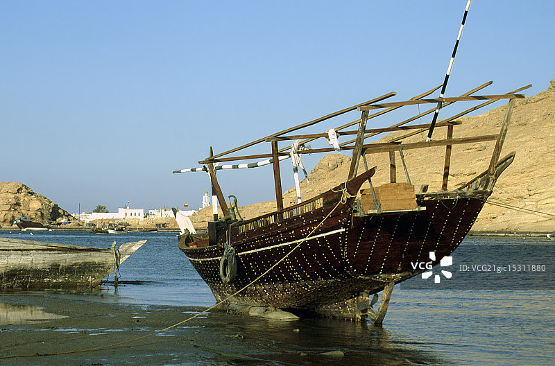 苏尔的三角帆船造船厂图片素材