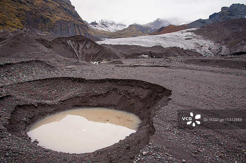冰川冰碛图片素材