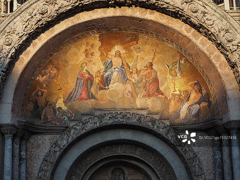 威尼斯圣马可大教堂壁画图片素材