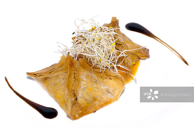 帝王蟹意式饺子图片素材