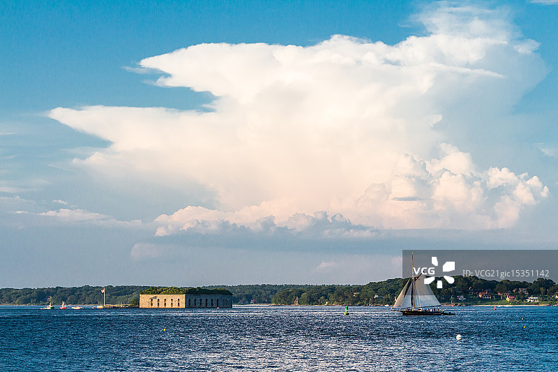 缅因州波特兰港图片素材
