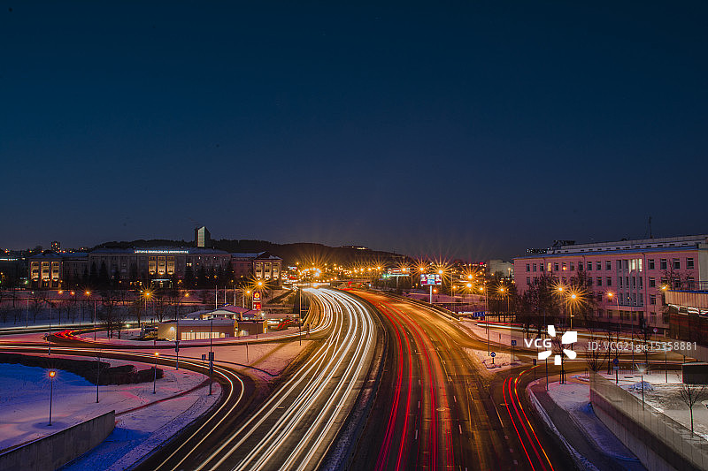 维尔纽斯的周六交通图片素材