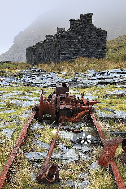 Rhosydd板岩矿图片素材