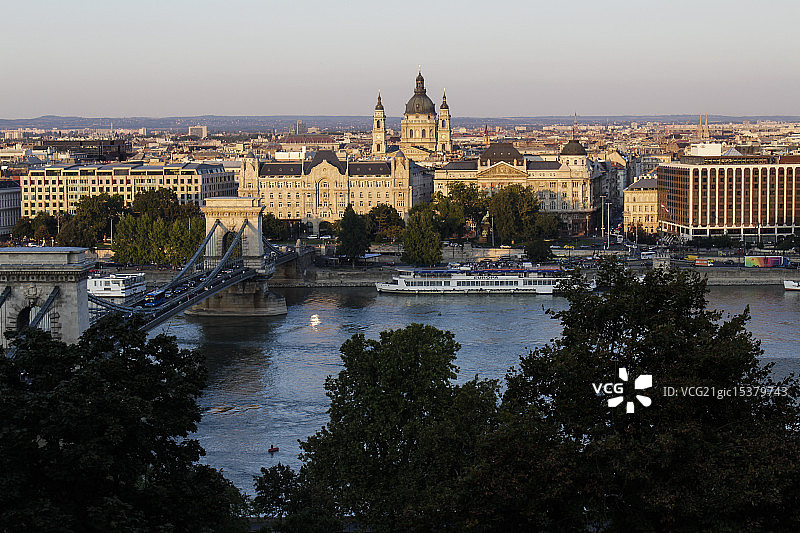 布达佩斯明信片图片素材
