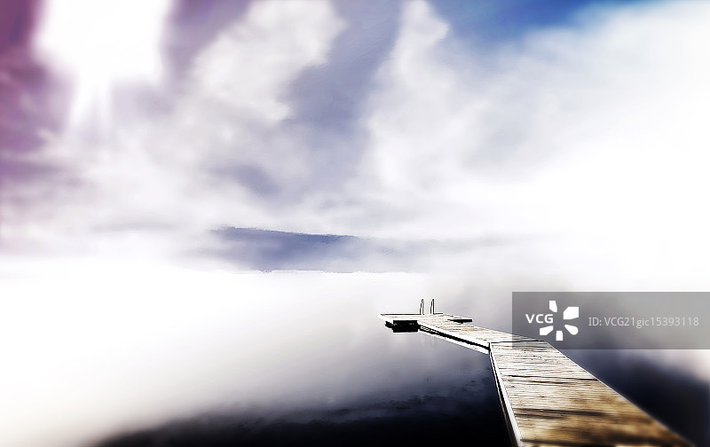 奇幻湖图片素材