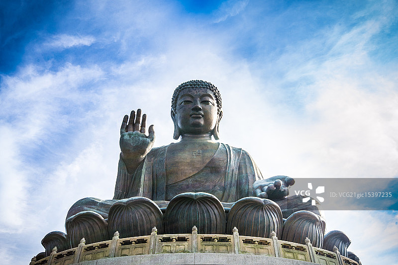 香港大屿山大佛图片素材