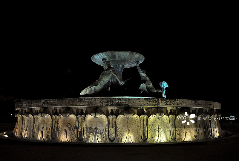 特里同喷泉图片素材