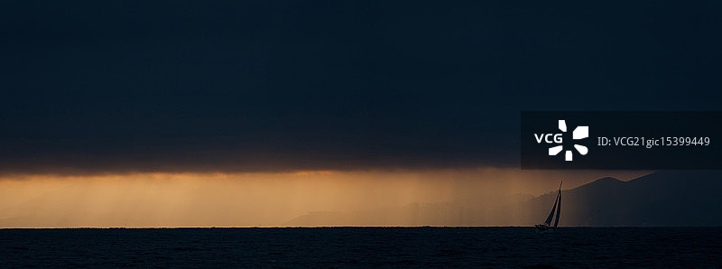 日落大道图片素材