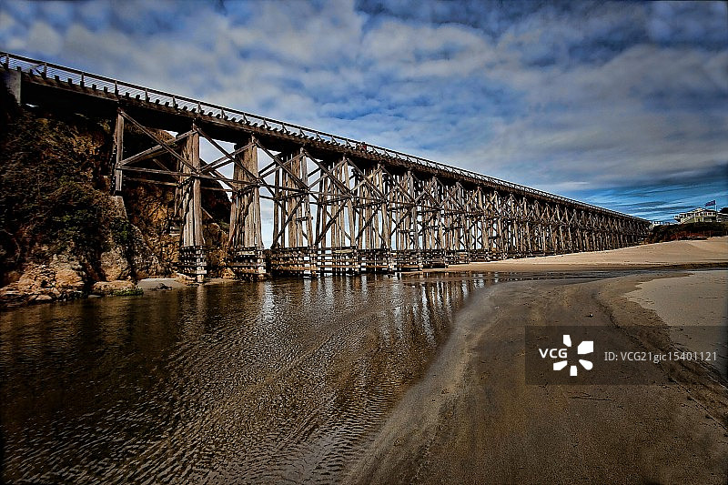 布丁溪栈桥图片素材