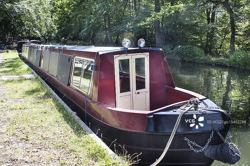 运河窄船图片素材