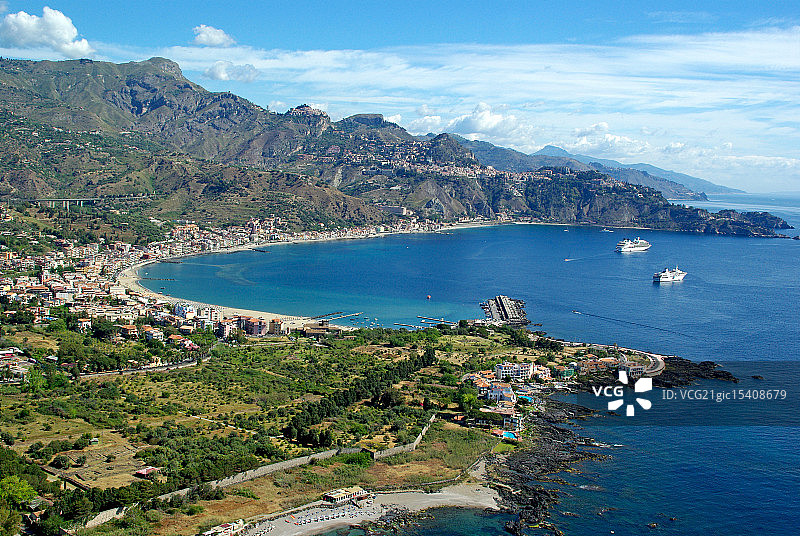 意大利西西里岛陶尔米纳风光图片素材