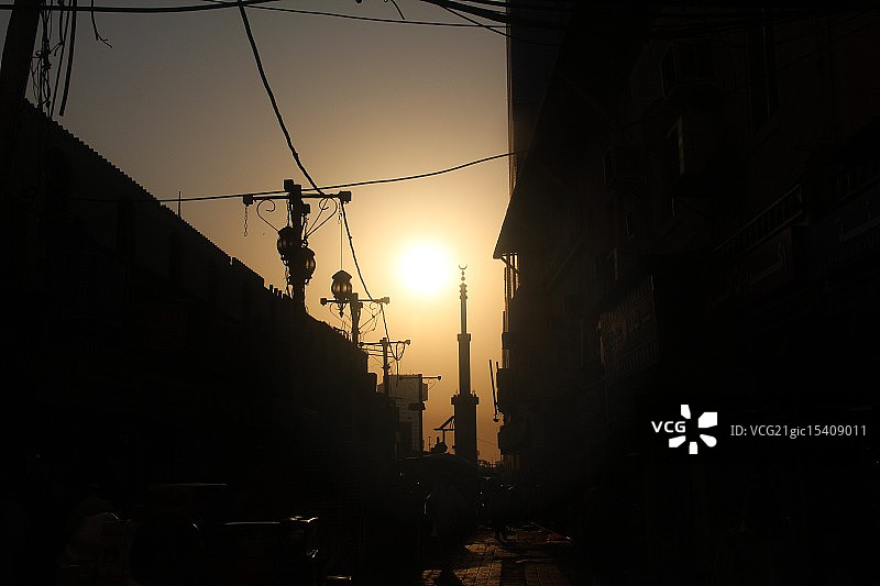 清真寺的宣礼塔图片素材