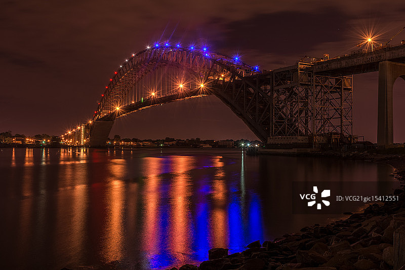 彩色巴约讷大桥图片素材