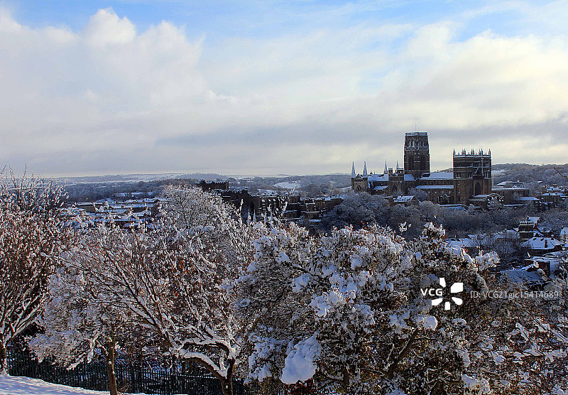 雪中的达勒姆图片素材