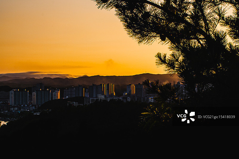 浦项的暮色图片素材