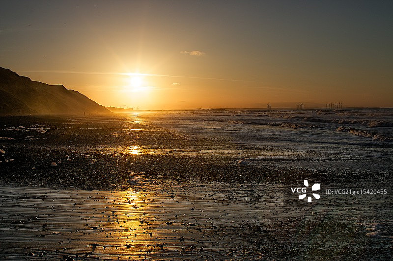 索尔特本的日落图片素材
