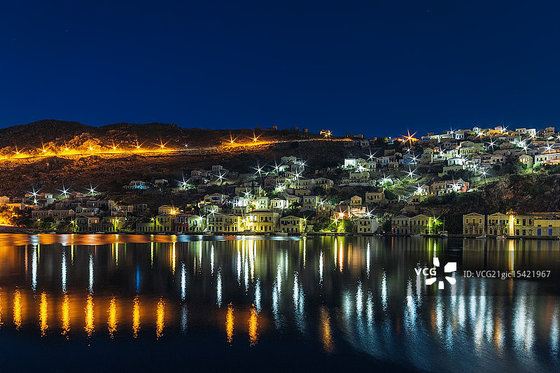 锡米岛：海湾的清晨图片素材