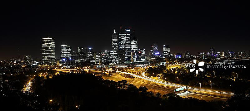 珀斯夜景图片素材