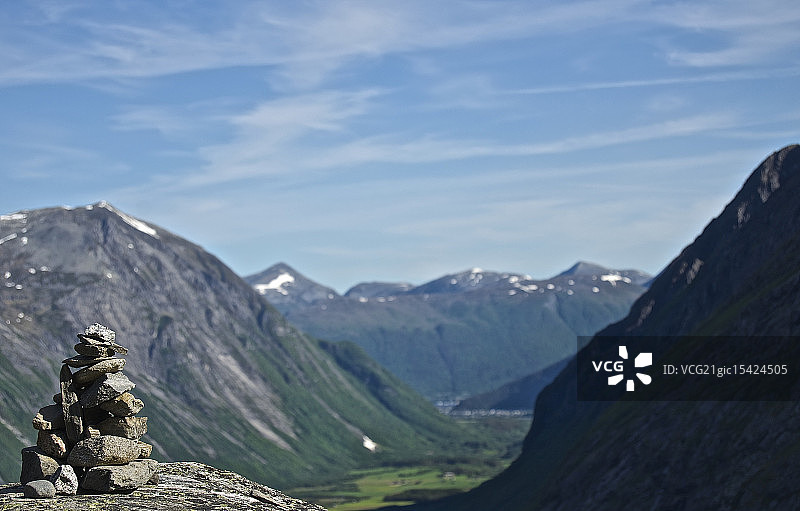 巨魔之路的石堆图片素材