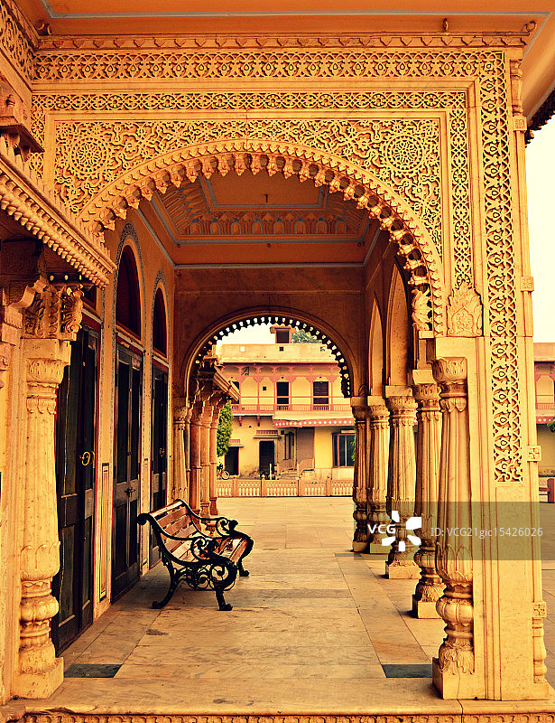 斋浦尔城市宫殿图片素材