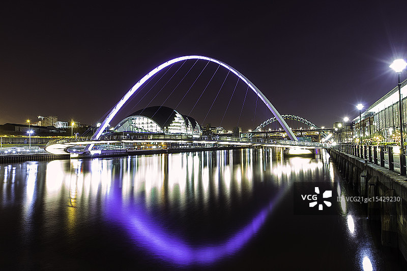 泰恩河倒影图片素材