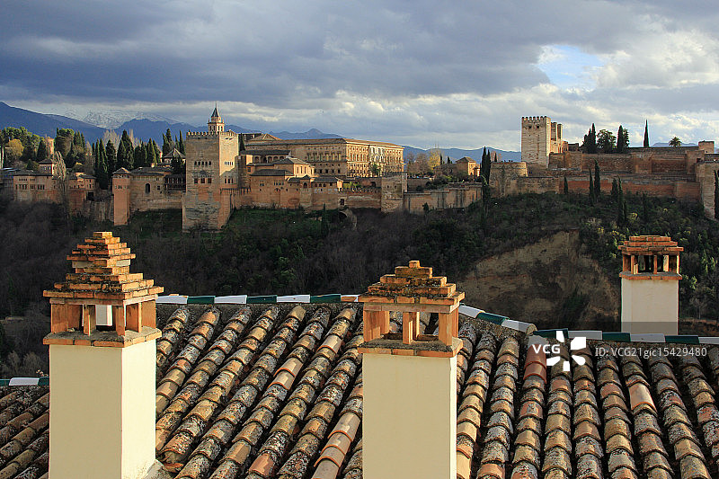西班牙阿尔罕布拉宫图片素材
