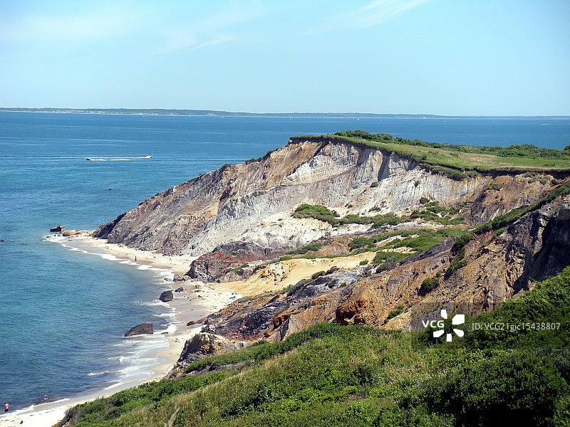 玛莎葡萄园岛阿奎纳悬崖图片素材