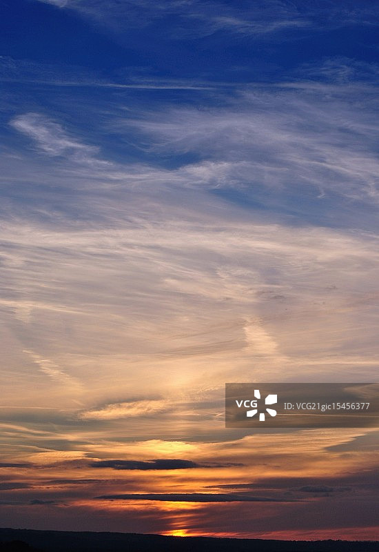 Rollright巨石阵日落美景图片素材