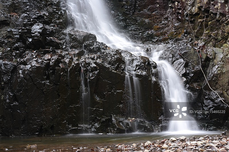 铁杉瀑布图片素材