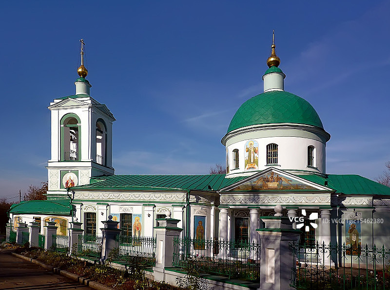 莫斯科麻雀山上的三一教堂图片素材