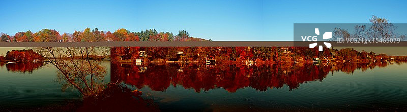 马斯科卡仙女湖全景图片素材