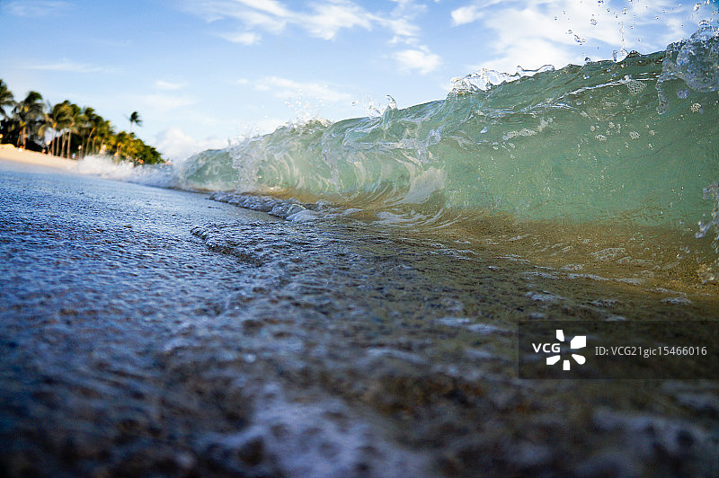 瓦胡岛对角线构图图片素材