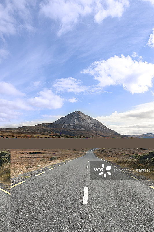 通往埃里加尔山的主要道路图片素材