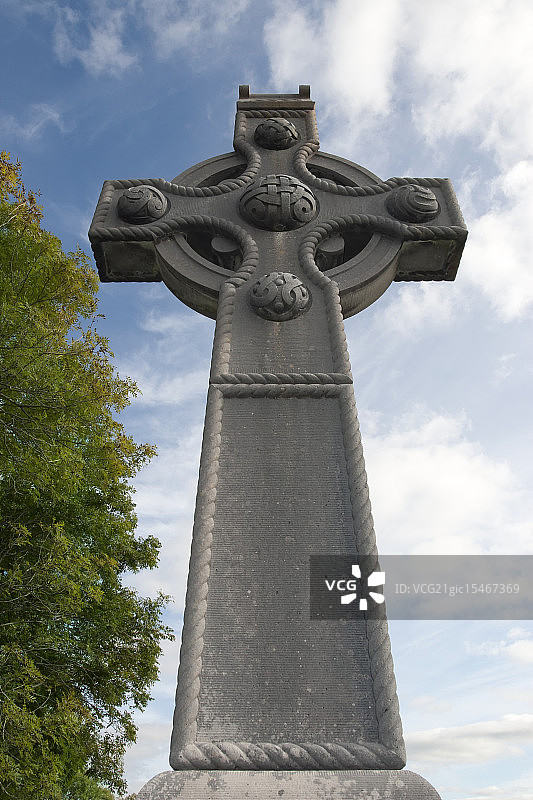 圣科伦巴纪念凯尔特十字架图片素材