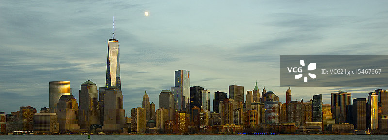 曼哈顿的天际线图片素材