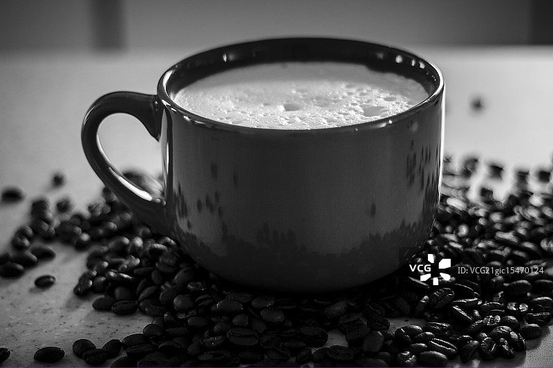 卡布奇诺咖啡图片素材