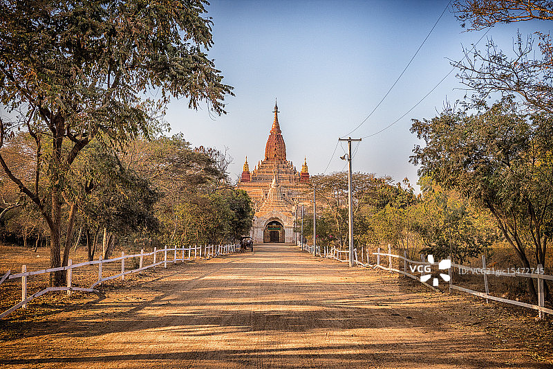 蒲甘阿南达佛塔图片素材