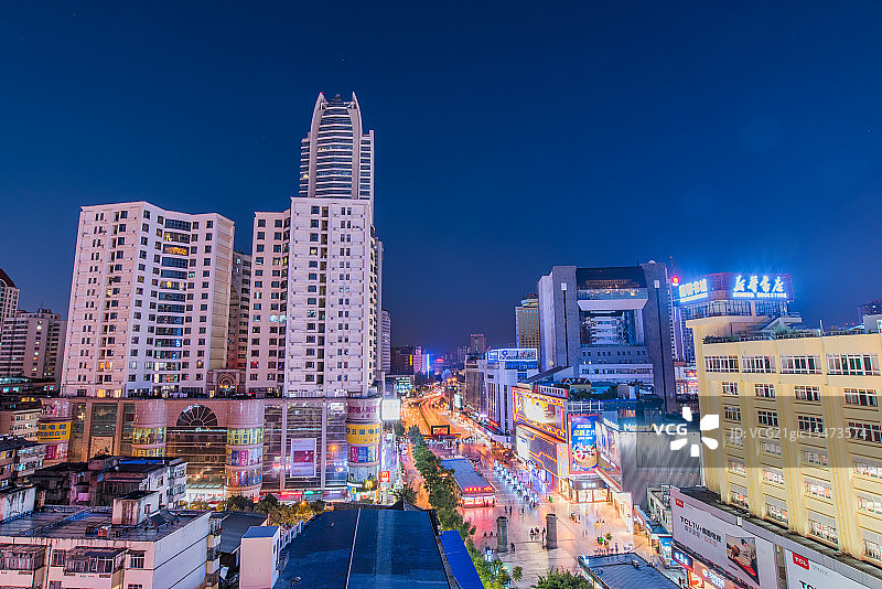 云南昆明南屏街图片素材