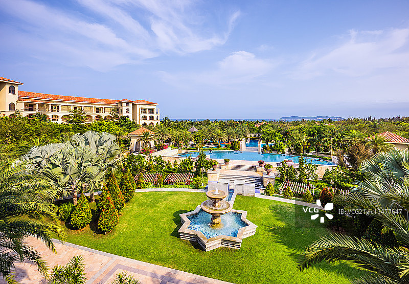 豪华酒店别墅图片素材