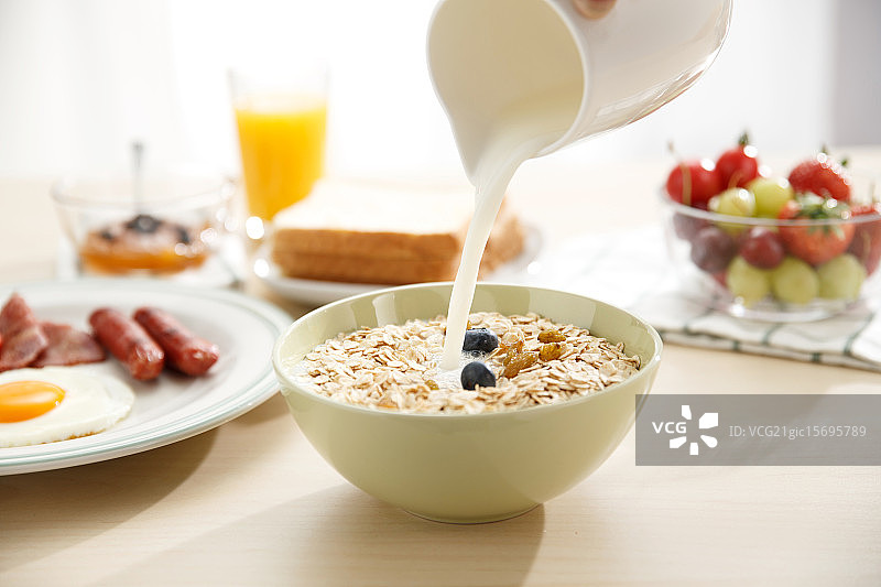 丰盛的早餐图片素材