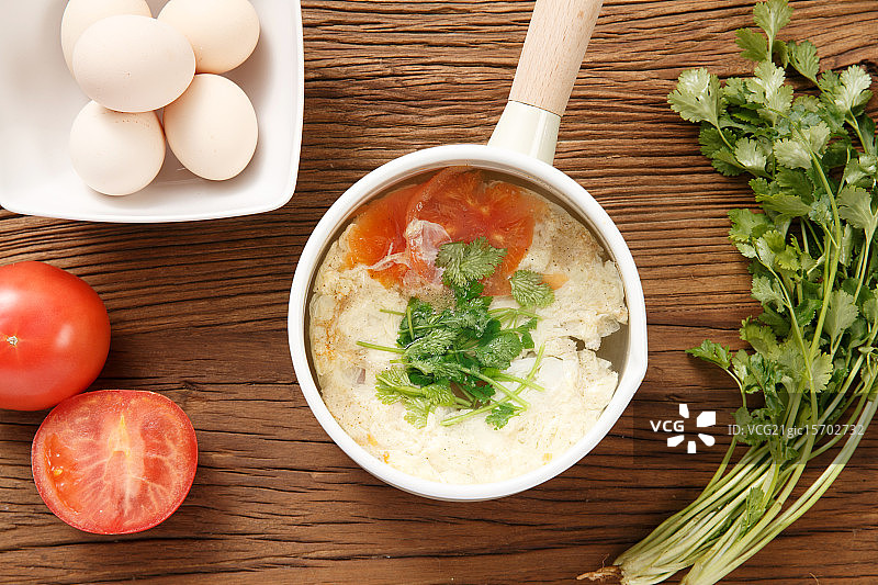 西红柿鸡蛋汤图片素材