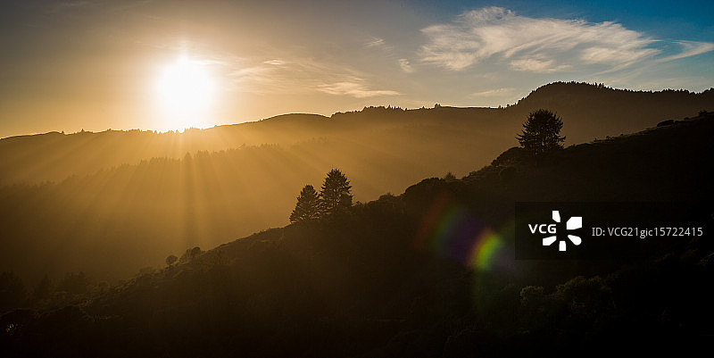 马林岬的日落图片素材