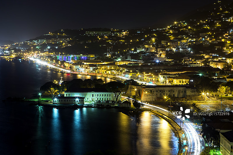 夏洛特阿马利亚夜景图片素材