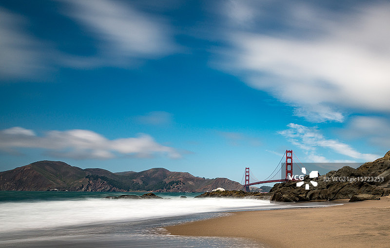 旧金山贝克海滩图片素材