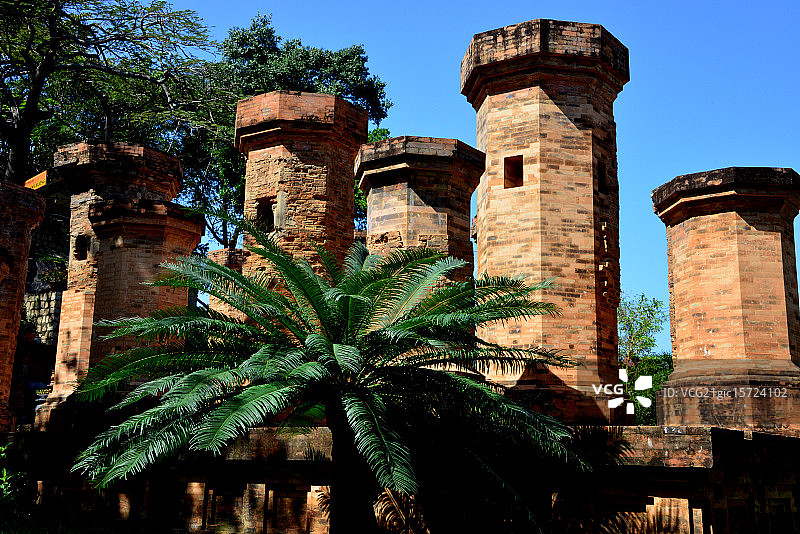 婆那加占婆塔图片素材