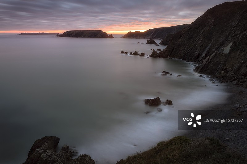 彭布罗克郡马洛斯沙滩图片素材