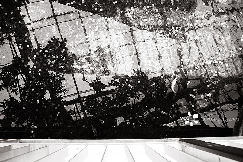 艾伦花园倒影图片素材