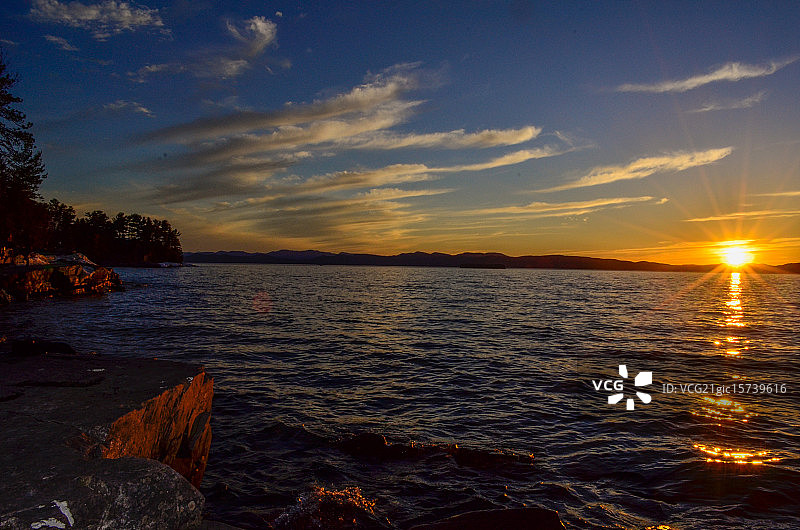 奥克利奇日落图片素材