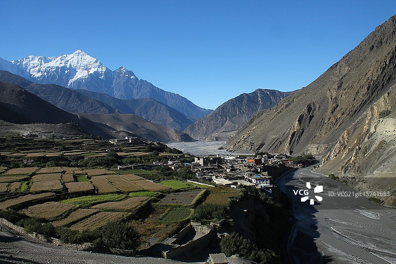 尼泊尔卡格贝尼村图片素材