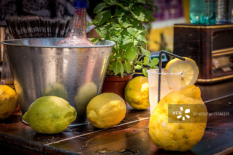 柠檬水摊位图片素材